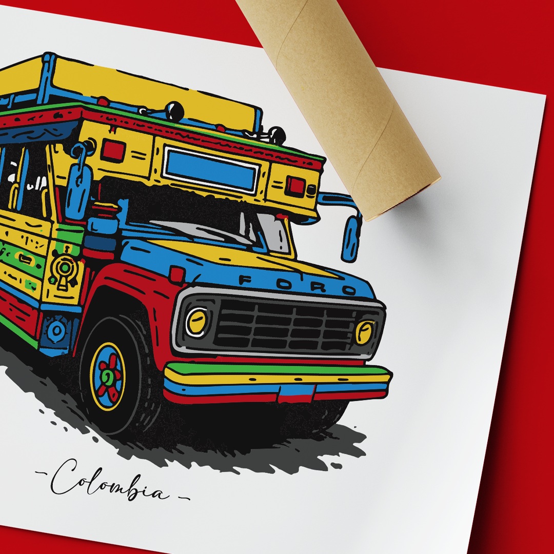 Print: Colombia - Chiva