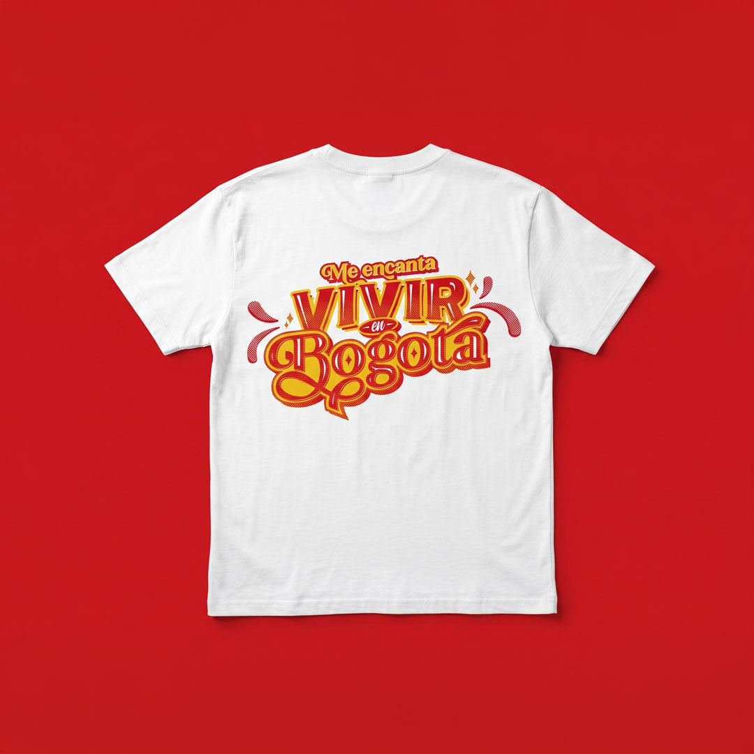 Camiseta: Me encanta vivir en Bogotá