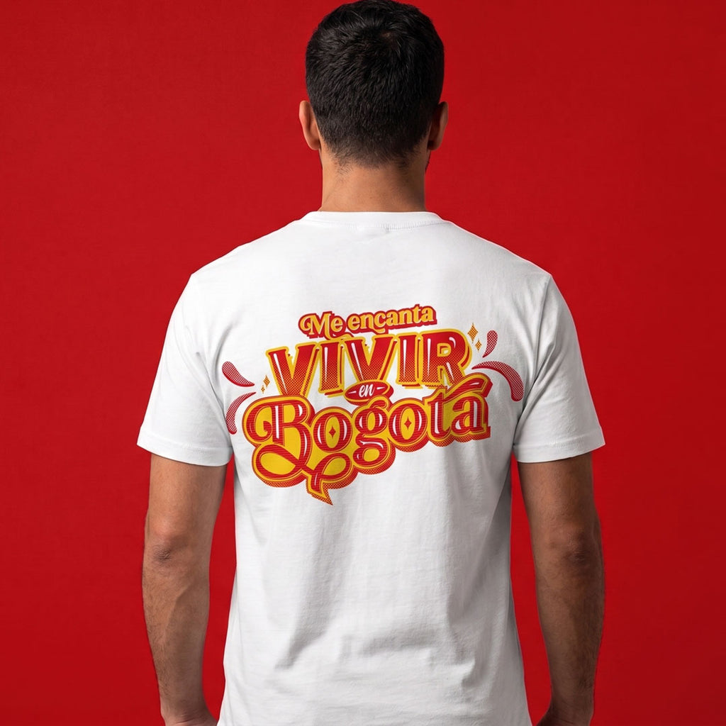 Camiseta: Me encanta vivir en Bogotá