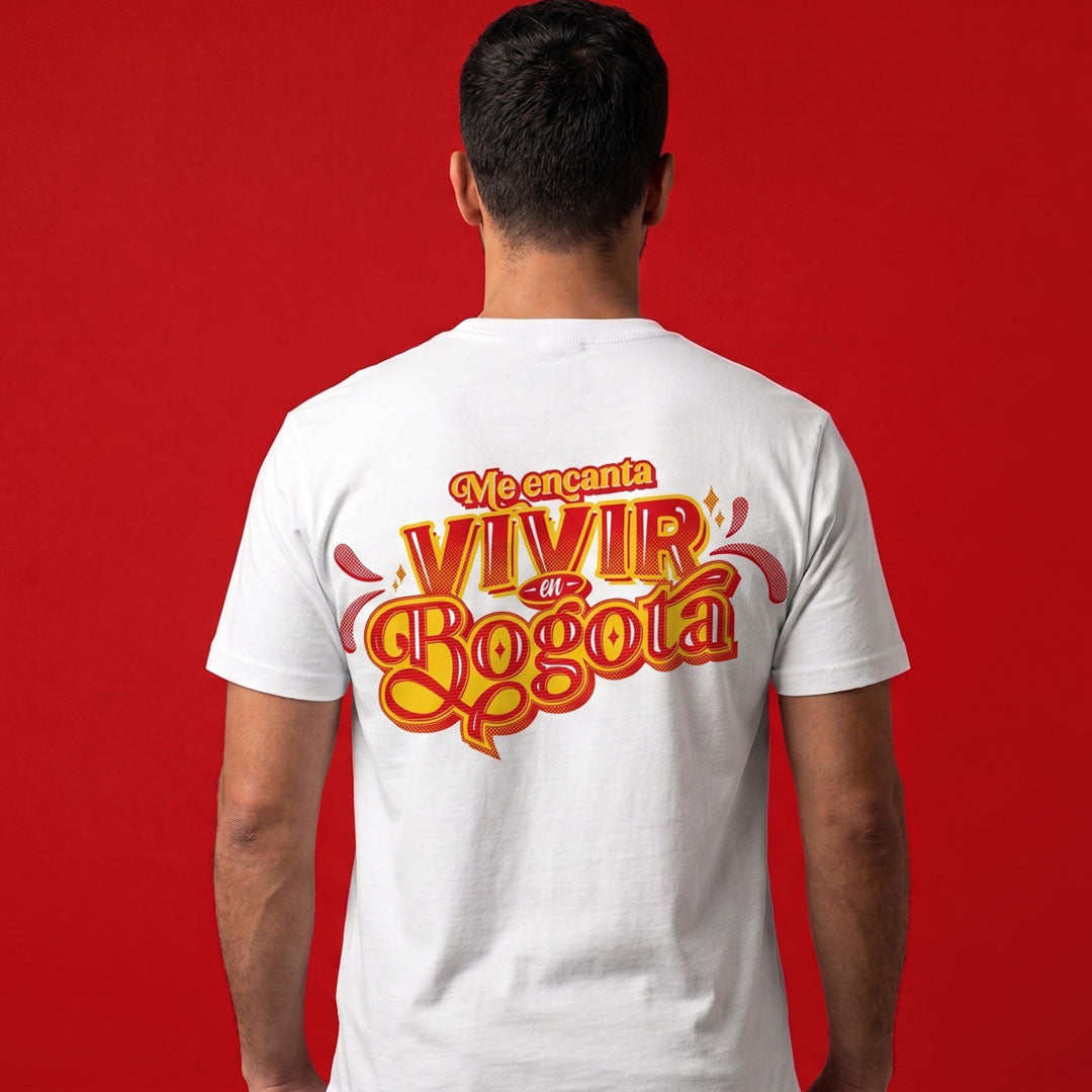 Camiseta: Me encanta vivir en Bogotá